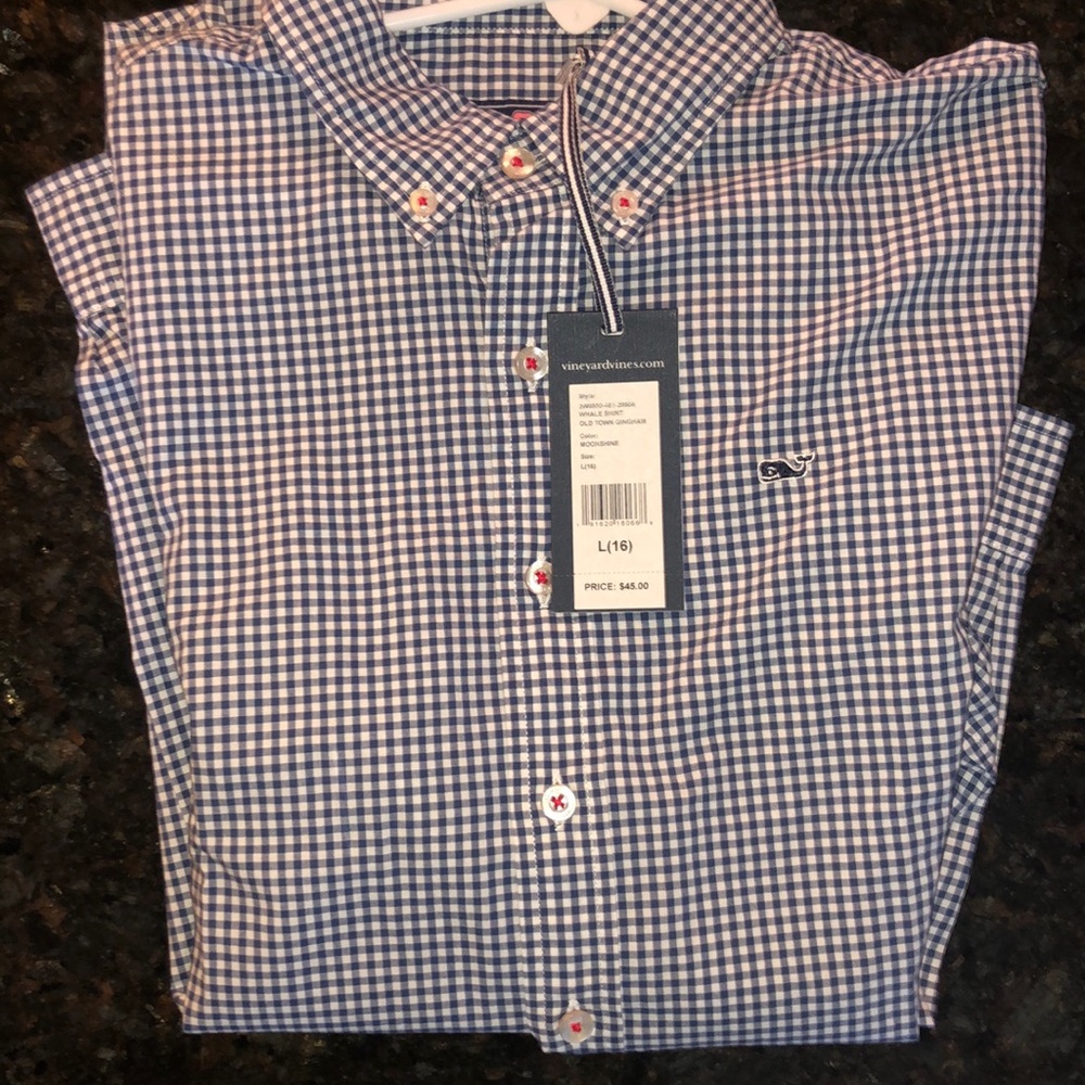 Vineyard vines boys size 16 dress shirt